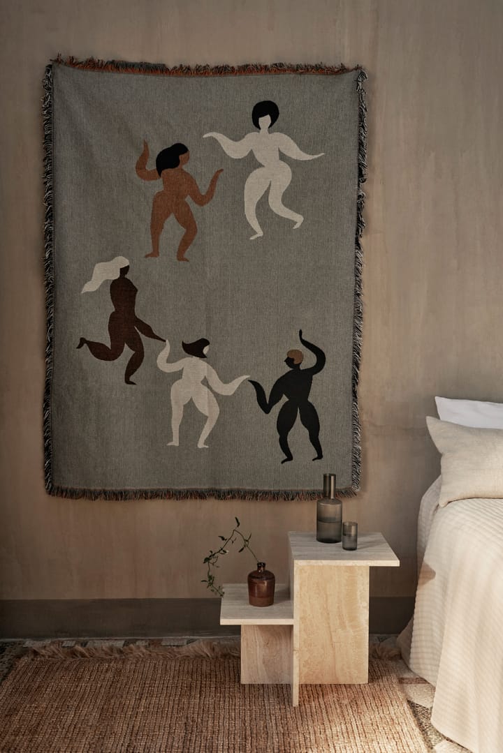 Free tapestry plaid 120x170 cm - Grey - ferm LIVING