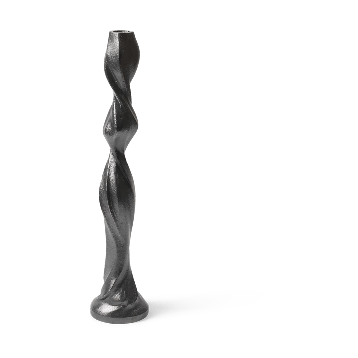 Gale lysestage 38 cm - Blackened Aluminium - Ferm Living