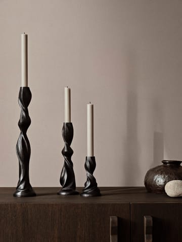 Gale lysestage 38 cm - Blackened Aluminium - Ferm Living