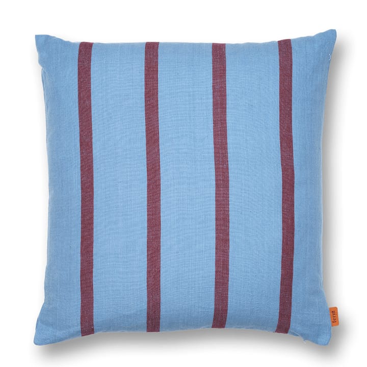 Grand pude 50x50 cm - Faded blue-burgundy - Ferm LIVING