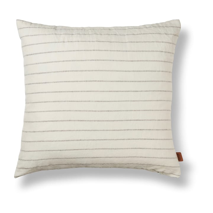 Grand pudebetræk 50x50 cm - Offwhite/Chocolate - Ferm Living