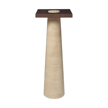 Grova piedestal - Travertin, 30x30x80 cm - Ferm Living