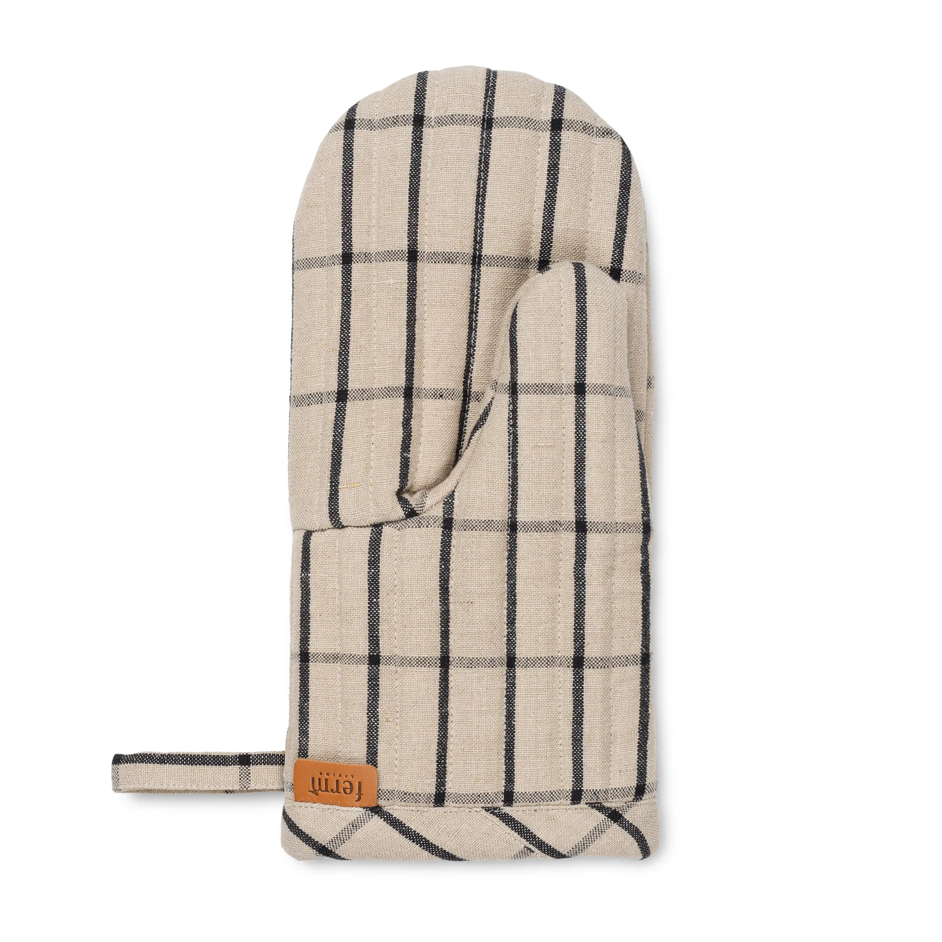 Hale grillhandske, Sand/Sort Ferm Living