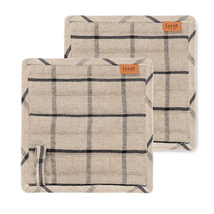 Hale grydelapper 2-pak - Sand/Sort - Ferm Living
