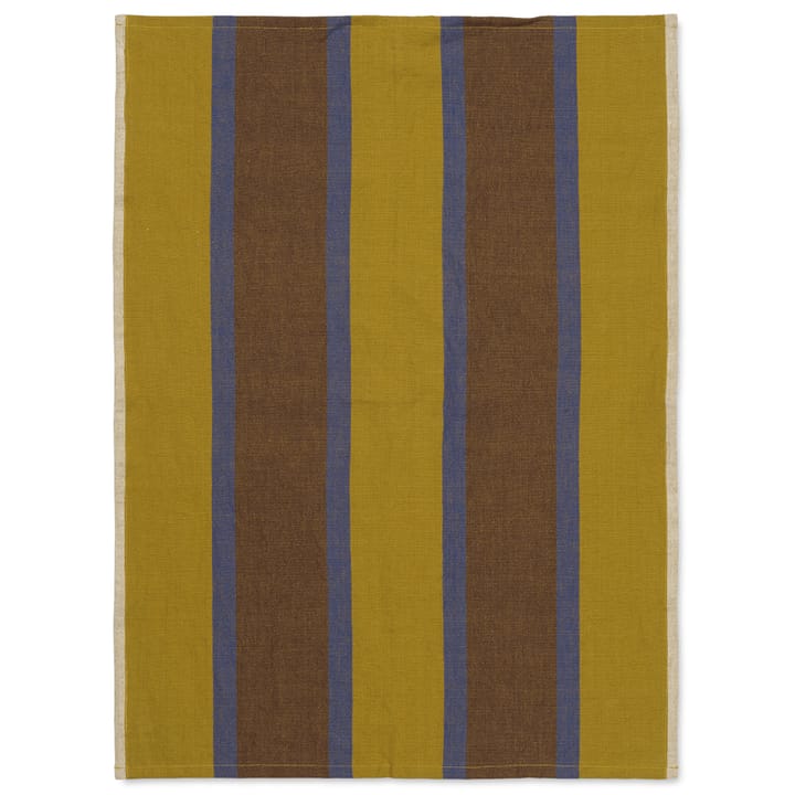 Hale viskestykke 50x70 cm - Lime-bright blue-chocolate - Ferm Living