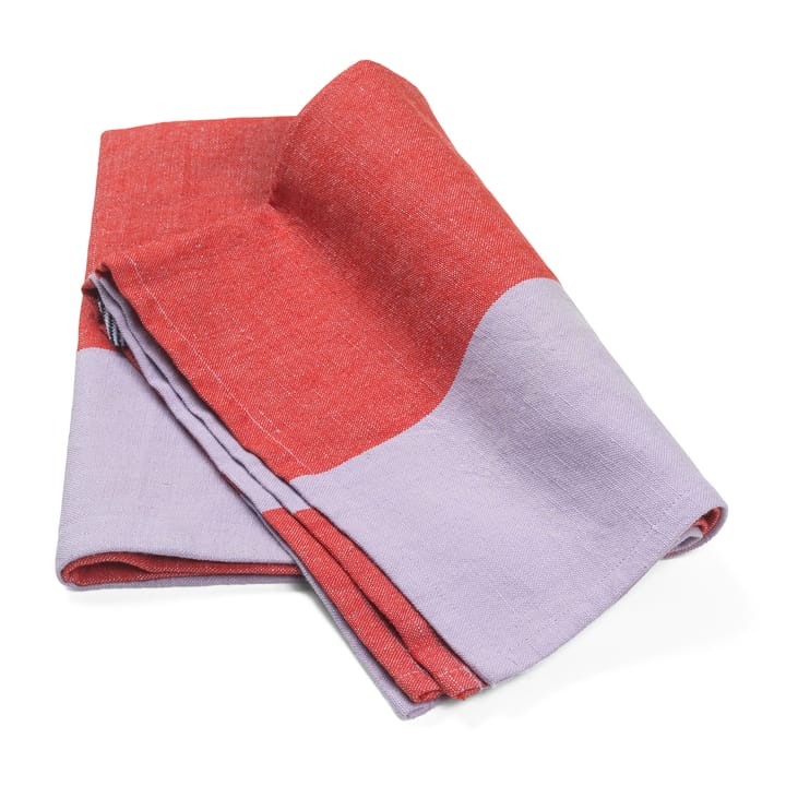 Hale viskestykke 50x70 cm, Red/Lilac Ferm Living