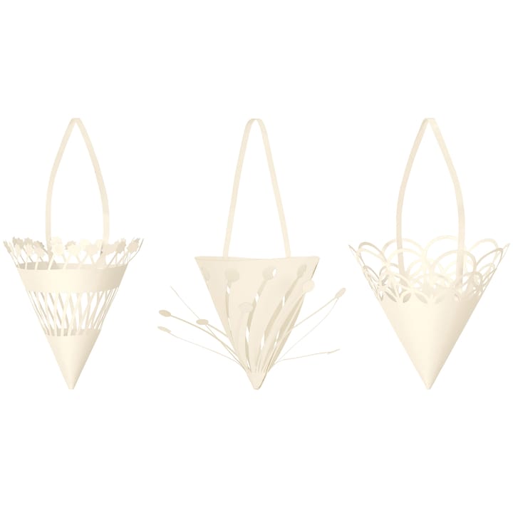 Hängande julekræmmerhus Ø10cm 3-pak - Offwhite - Ferm Living