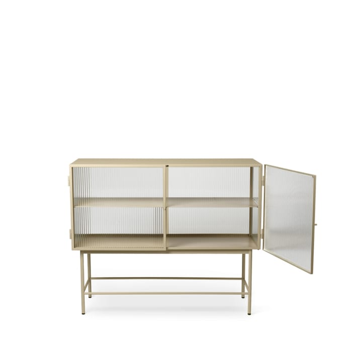 Haze sidebord - cashmere, bølget glas - Ferm Living