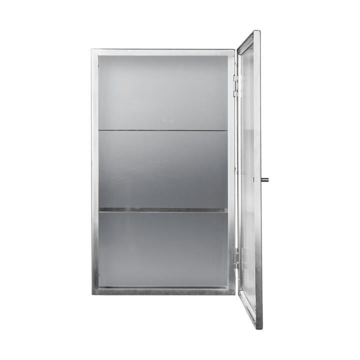 Haze vægskab, Reeded glass - stainless steel Ferm Living