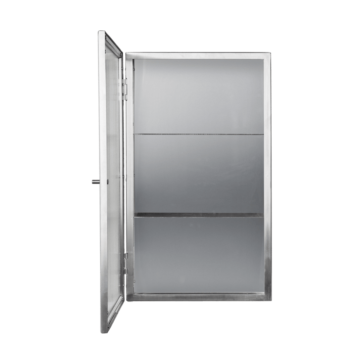 Haze vægskab, Reeded glass - stainless steel Ferm Living