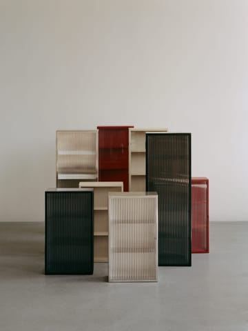 Haze vægskab - Reeded glass - stainless steel - Ferm Living