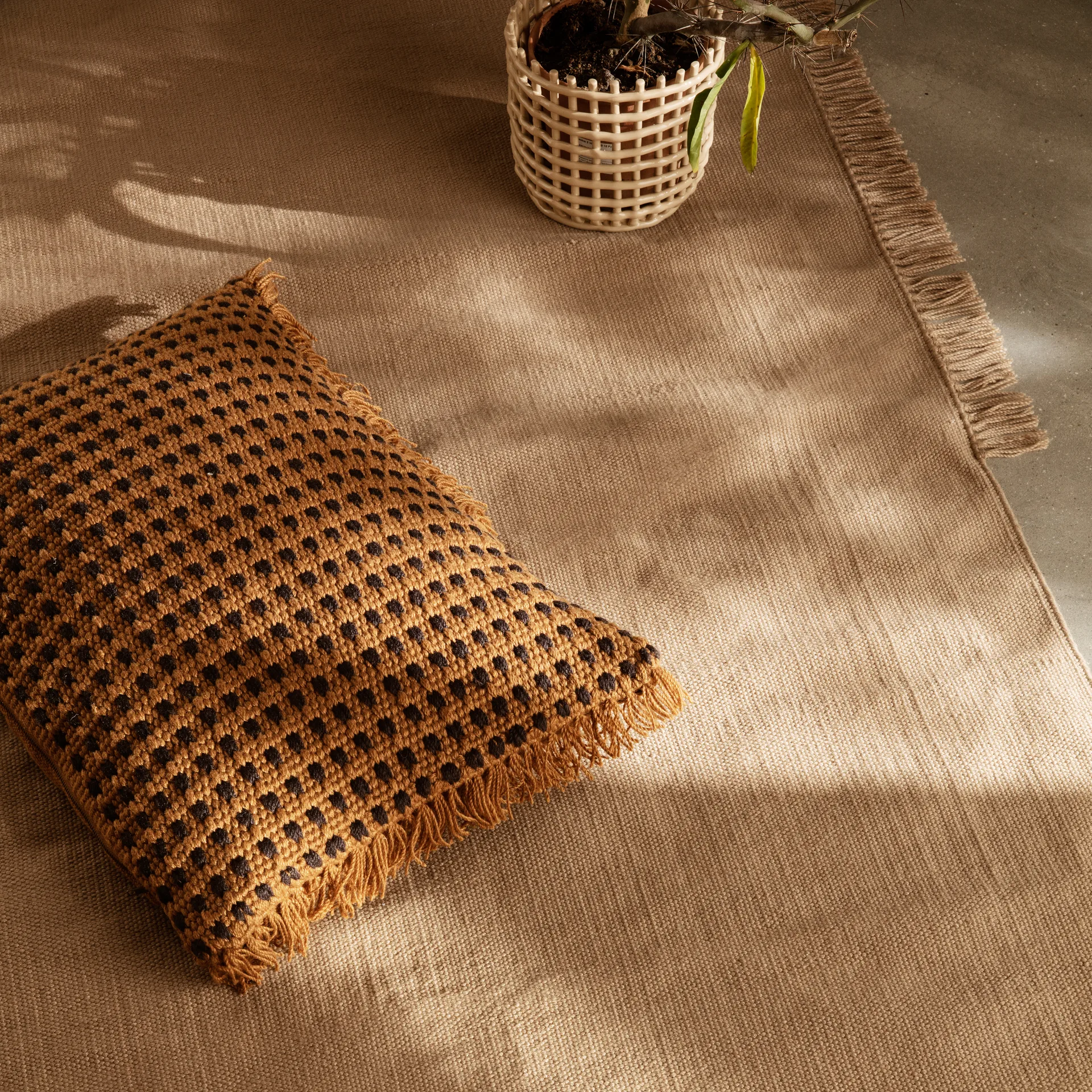 Hem tæppe XL 200x300 cm, Sand Ferm Living