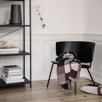 Herman loungestol med polstret sæde - sort med lædersæde - ferm LIVING