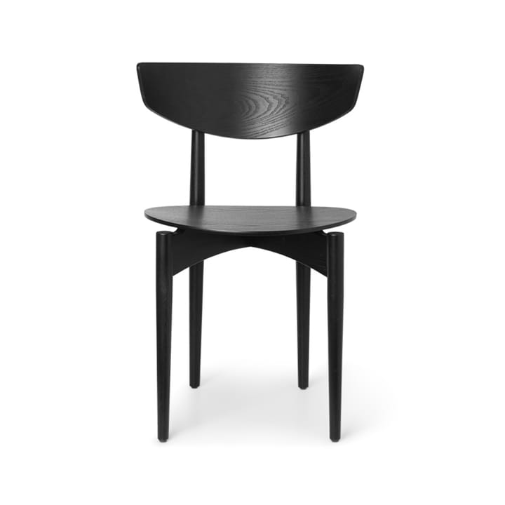 Herman stol - black, sortlakerede ben i ask - Ferm LIVING