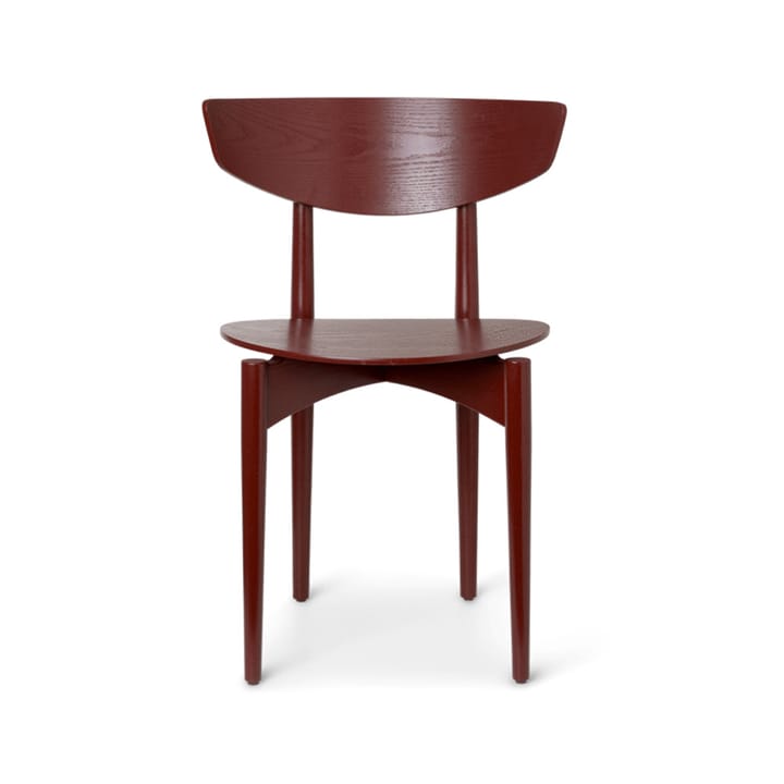 Herman stol - red brown, rødbrune ben i ask - Ferm Living