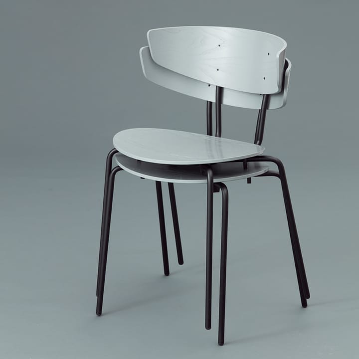 Herman stol, red brown, rødbrune ben i ask Ferm Living