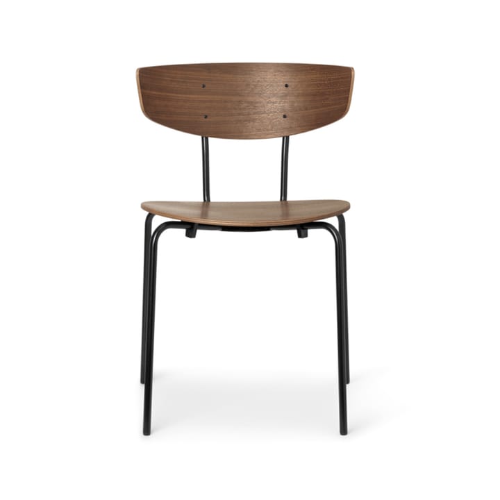 Herman stol - walnut, sort stålstel - Ferm LIVING