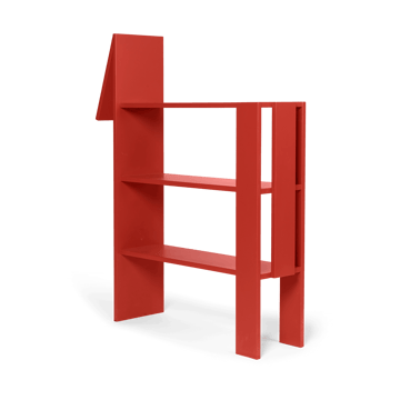 Horse bogreol 91x111 cm - Poppy Red - Ferm Living