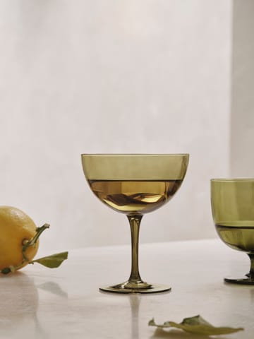 Host cocktailglas 24 cl 2-pak - Moss green - Ferm Living