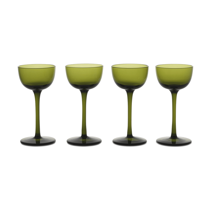 Host likørglas 4-pak - Moss Green - Ferm Living