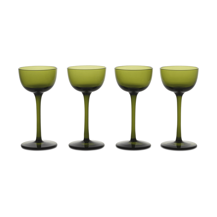 Host likørglas 4-pak - Moss Green - Ferm LIVING