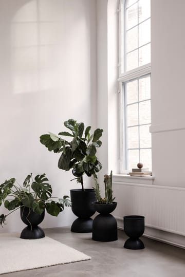 Hourglass krukke extra small Ø21 cm - Sort-mørkegrå - Ferm Living