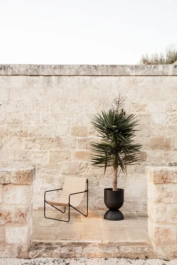 Hourglass krukke medium Ø40 cm - Sort-mørkegrå - Ferm Living