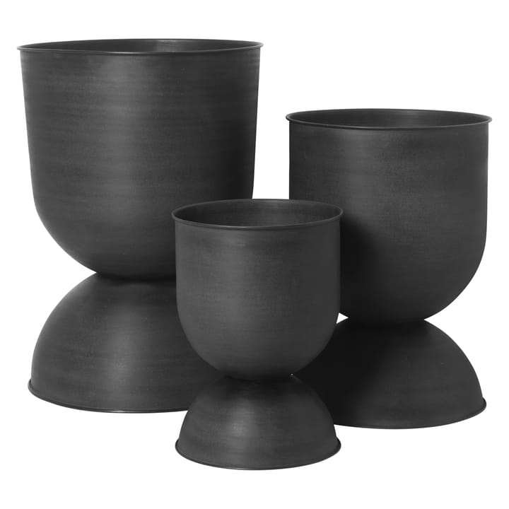 Hourglass krukke medium Ø41 cm, Sort-mørkegrå Ferm Living