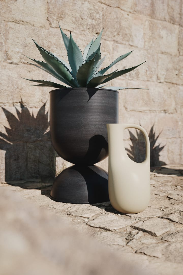 Hourglass krukke medium Ø41 cm, Sort-mørkegrå Ferm Living