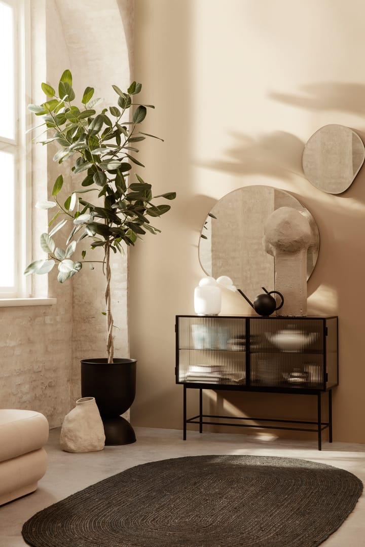 Hourglass krukke medium Ø41 cm, Sort-mørkegrå Ferm Living