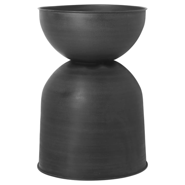 Hourglass krukke stor Ø50 cm - Sort-mørkegrå - Ferm Living