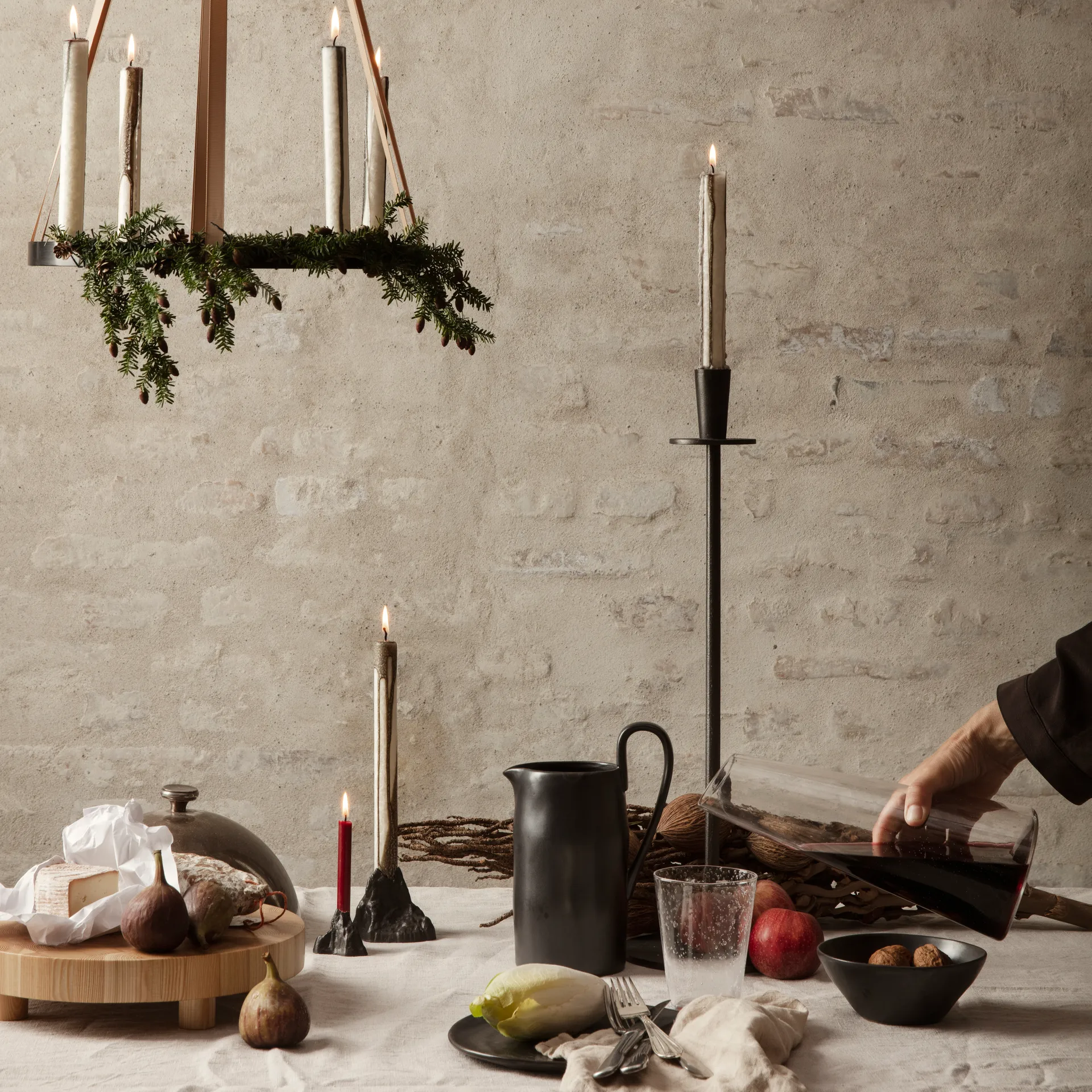 Hoy lysestage, Sort Ferm Living