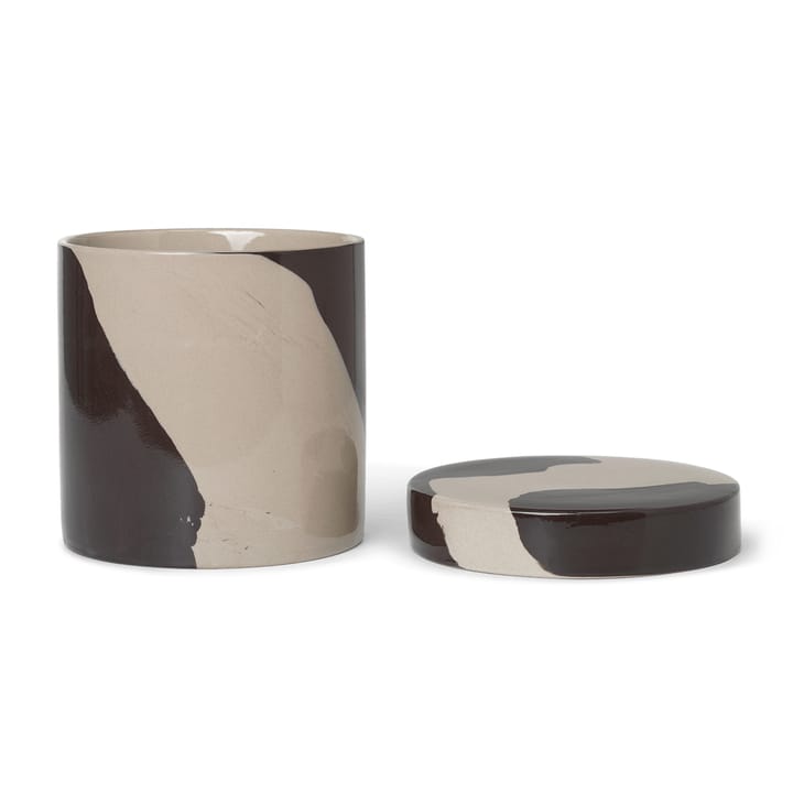 Inlay opbevaringskrukke Ø14,5 cm, Sand-brown Ferm Living