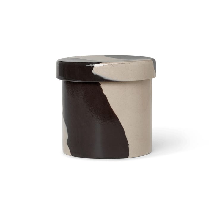 Inlay opbevaringskrukke Ø9,8 cm - Sand-brown - Ferm Living