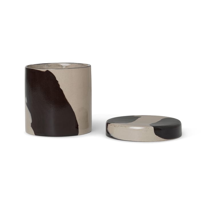 Inlay opbevaringskrukke Ø9,8 cm, Sand-brown Ferm Living