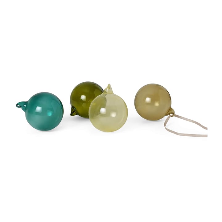 Julekugle medium 4-pak - Mixed dark - Ferm LIVING