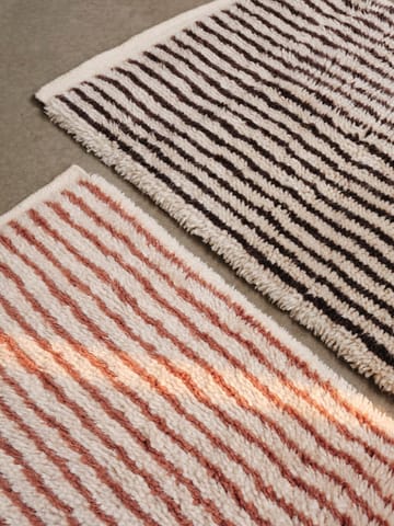 Kami tæppe - Off white-coffee, 80x120 cm - Ferm Living
