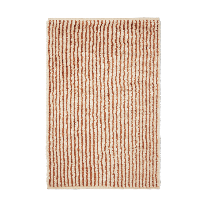 Kami tæppe - Off white-red brown, 120x180 cm - Ferm Living