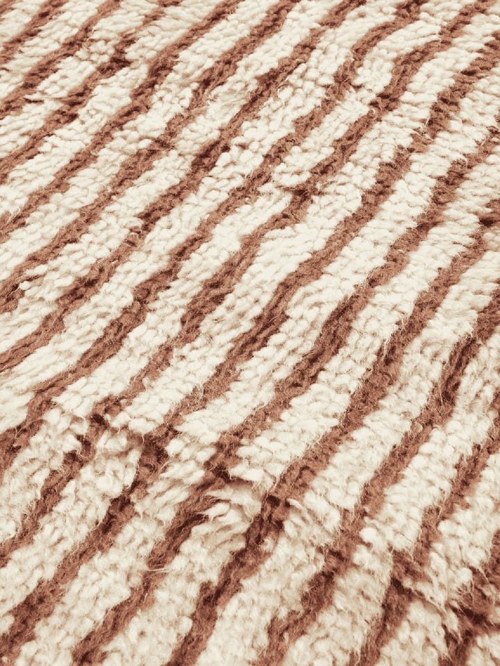 Kami tæppe, Off white-red brown, 80x120 cm Ferm Living
