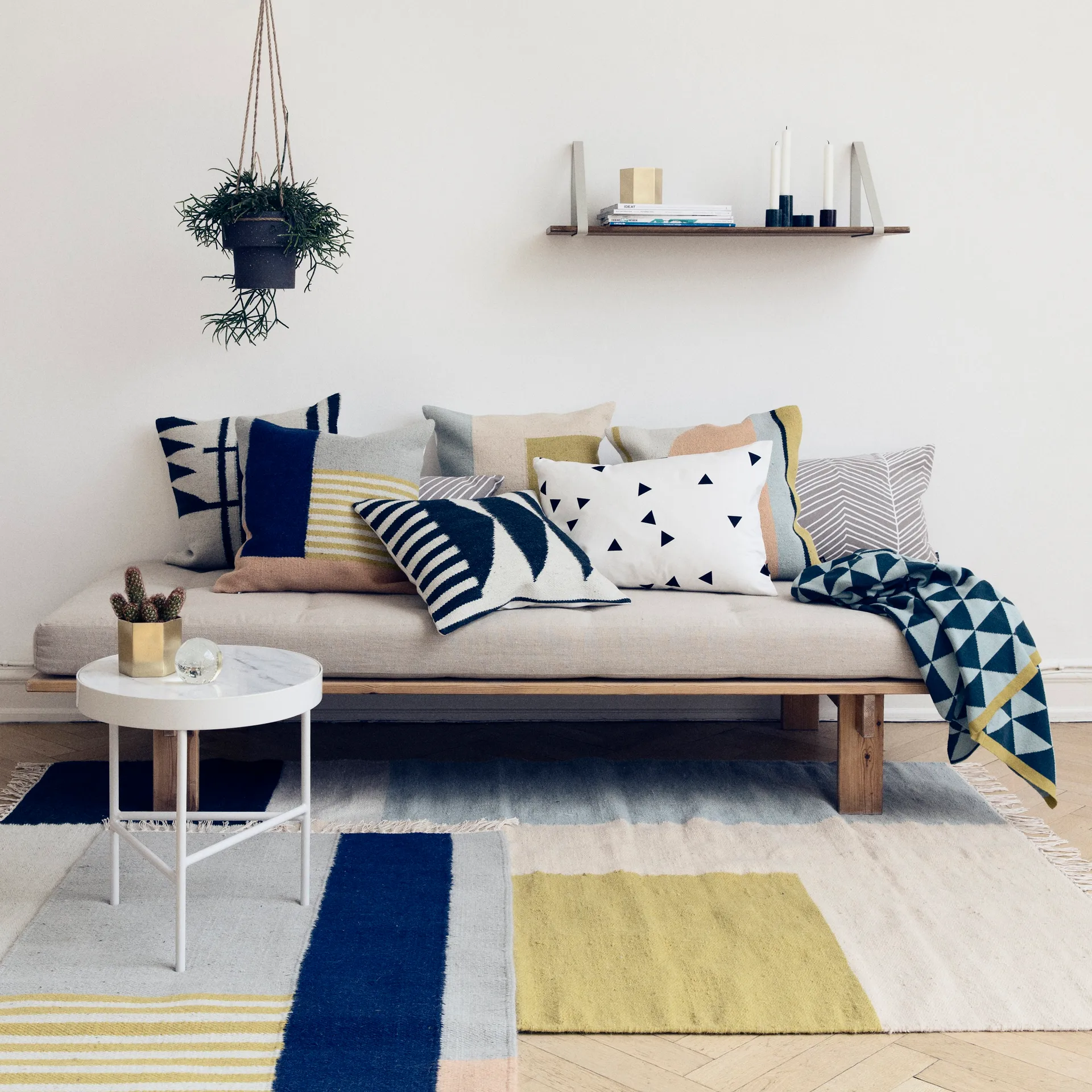 Kelim pude 50x50 cm, squares Ferm Living