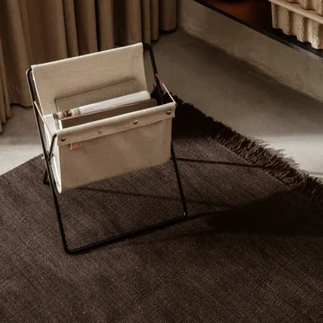 Kelim tæppe 240x240 cm - Dark melange - Ferm Living