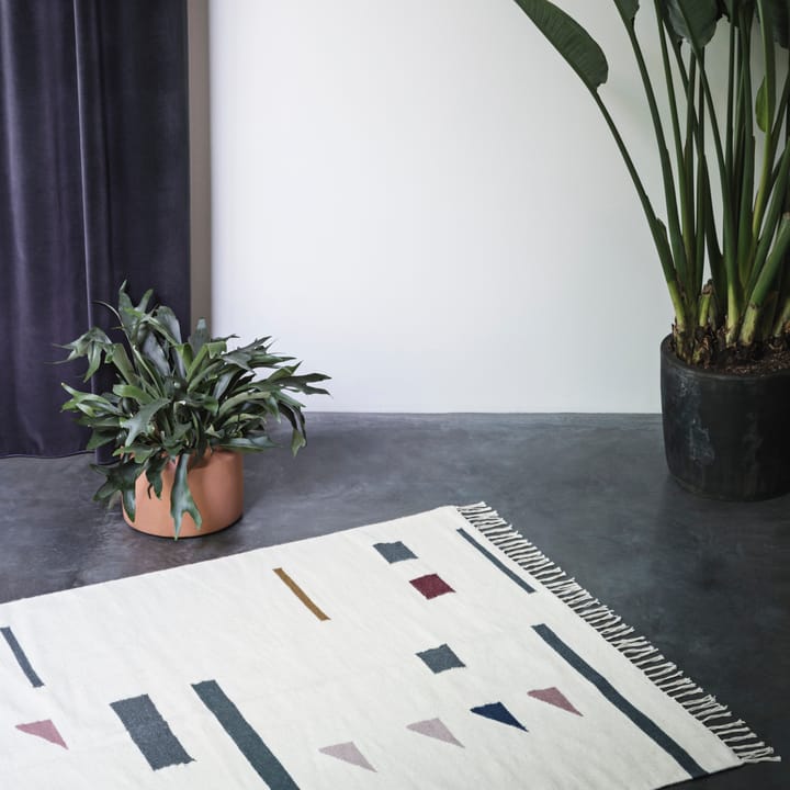Kelim tæppe stor, Colour triangles Ferm Living