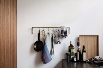 Kitchen køkkenstang med 6 kroge - Messing - Ferm Living