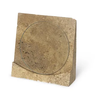 Klint ramme 18x18 cm - Beige travertin - Ferm Living