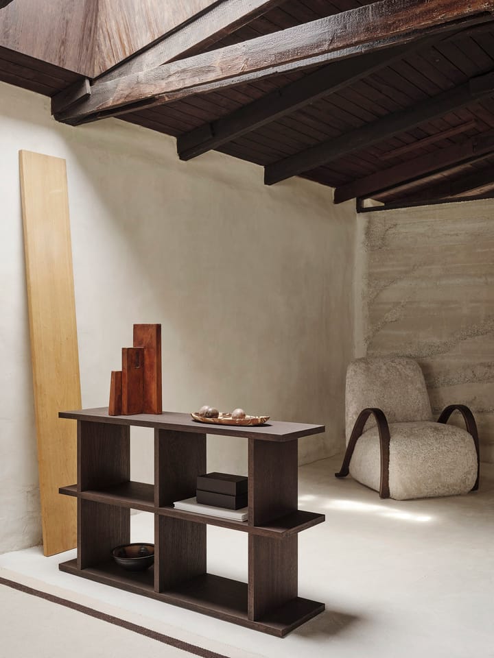 Kona bogreol 2x2, Dark stained Ferm Living