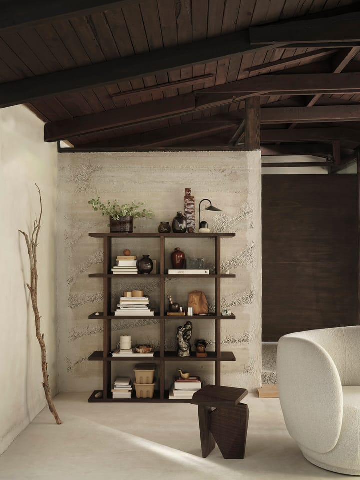 Kona bogreol 2x4, Dark stained Ferm Living