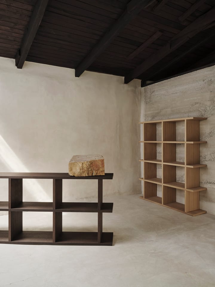 Kona bogreol 3x2, Dark stained Ferm Living
