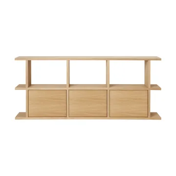 Kona bogreol 3x2 - Natural oak, inkl. 3 skabsindsatser - Ferm Living