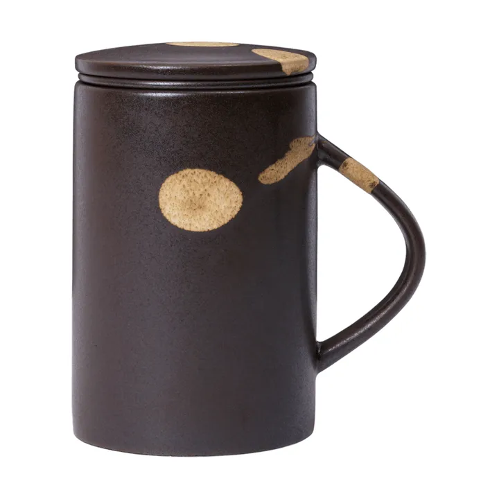 Koyo temug med tesil 40 cl - Dark brown-buff - Ferm Living