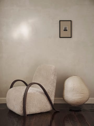 Kurbis gulvlampe low - Natural-black - Ferm Living